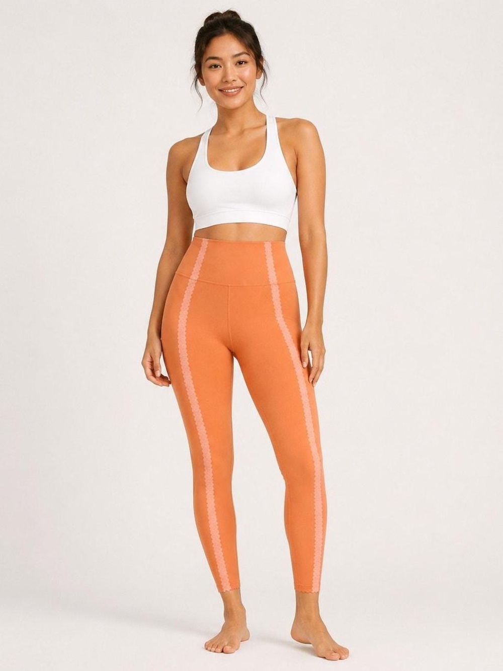 Nike Yoga Luxe Scalloped Hem Eyelet 7/8 Leggings Women’s Size XL